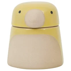 Fabrique de Styles Pot oiseau avec couvercle en grès - Calao* Pots Et Bocaux