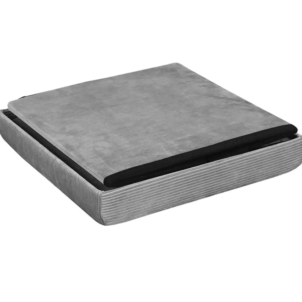 Fabrique de Styles Pouf coffre pliable en velours côtelé - Julia* Poufs Et Tabourets