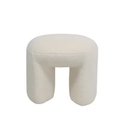 Fabrique de Styles Pouf en tissu bouclette - Loa* Poufs Et Tabourets