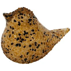 Fabrique de Styles Presse-papier moineau en verre et noir - Serin* Petits Objets Déco