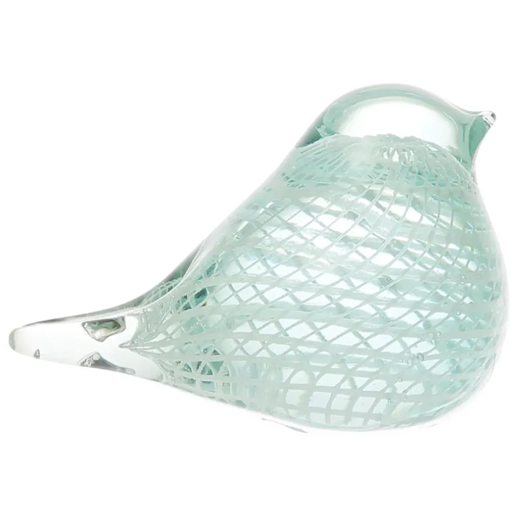 Fabrique de Styles Presse-papier moineau serin en verre* Petits Objets Déco