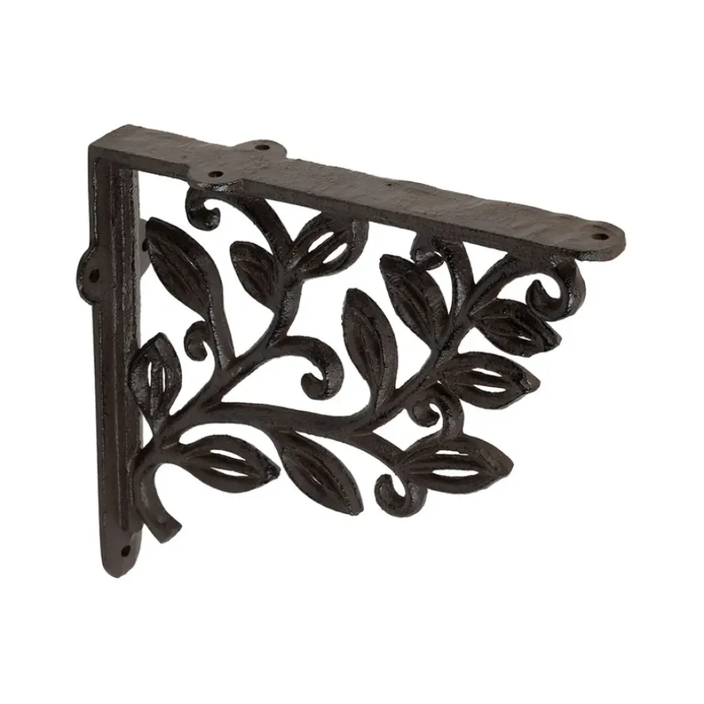 Fabrique de Styles Équerre en fonte laurier 18x20cm* Étagères Murales