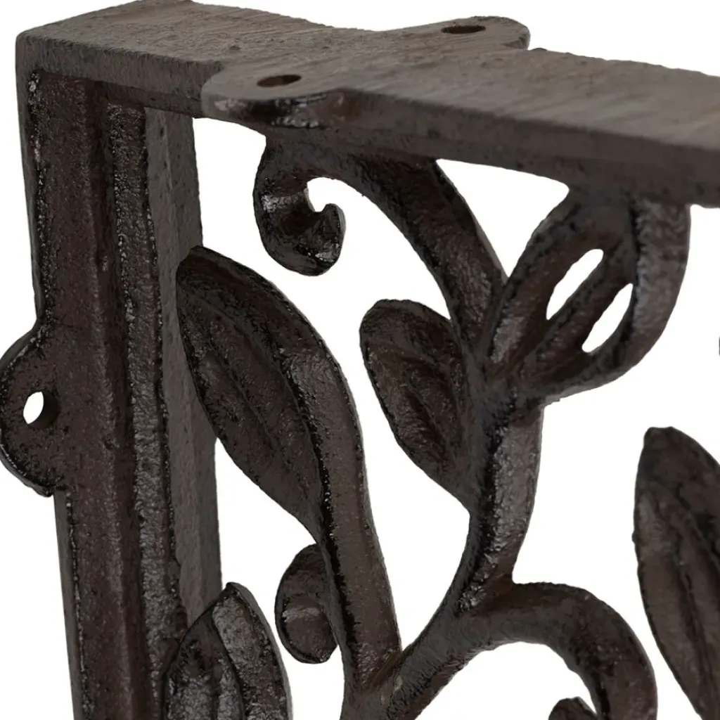 Fabrique de Styles Équerre en fonte laurier 18x20cm* Étagères Murales