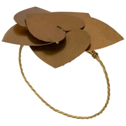 Fabrique de Styles Rond de serviette cœur en laiton - Dulsine* Serviettes De Table