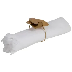 Fabrique de Styles Rond de serviette cœur en laiton - Dulsine* Serviettes De Table