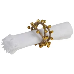 Fabrique de Styles Rond de serviette en fer et jute - Clochette* Serviettes De Table