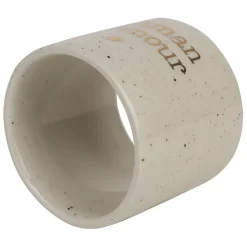 Fabrique de Styles Rond de serviette maman en grès moucheté d3cm* Serviettes De Table