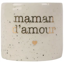 Fabrique de Styles Rond de serviette maman en grès moucheté d3cm* Serviettes De Table