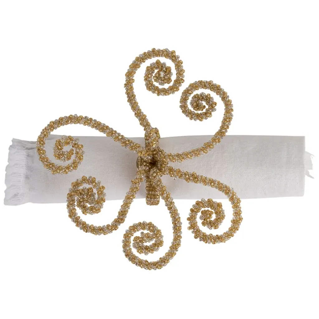 Fabrique de Styles Rond serviette d8x10cm - Artifice* Serviettes De Table