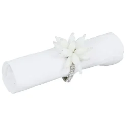 Fabrique de Styles Rond serviette fleuri d4cm fer et verre* Serviettes De Table