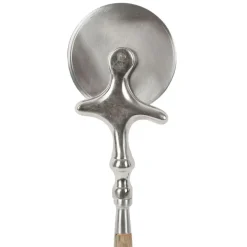 Fabrique de Styles Roulette à pizza en inox et acacia - art* Ustensibles De Cuisine