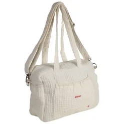 Fabrique de Styles Sac amour en coton écru et rouge - Famille* Sacs Et Cabas