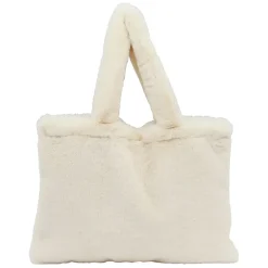 Fabrique de Styles Sac tote bag peluché écru - Adalie* Sacs Et Cabas
