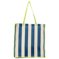 Fabrique de Styles Sac tote bag rayé bleu, blanc et jaune - Palma* Sacs Et Cabas