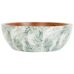 Fabrique de Styles Saladier en acacia et résine - palmier* Plats Et Saladiers