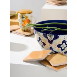 Fabrique de Styles Saladier en grès bleu d23.5cm - Azulejo* Plats Et Saladiers