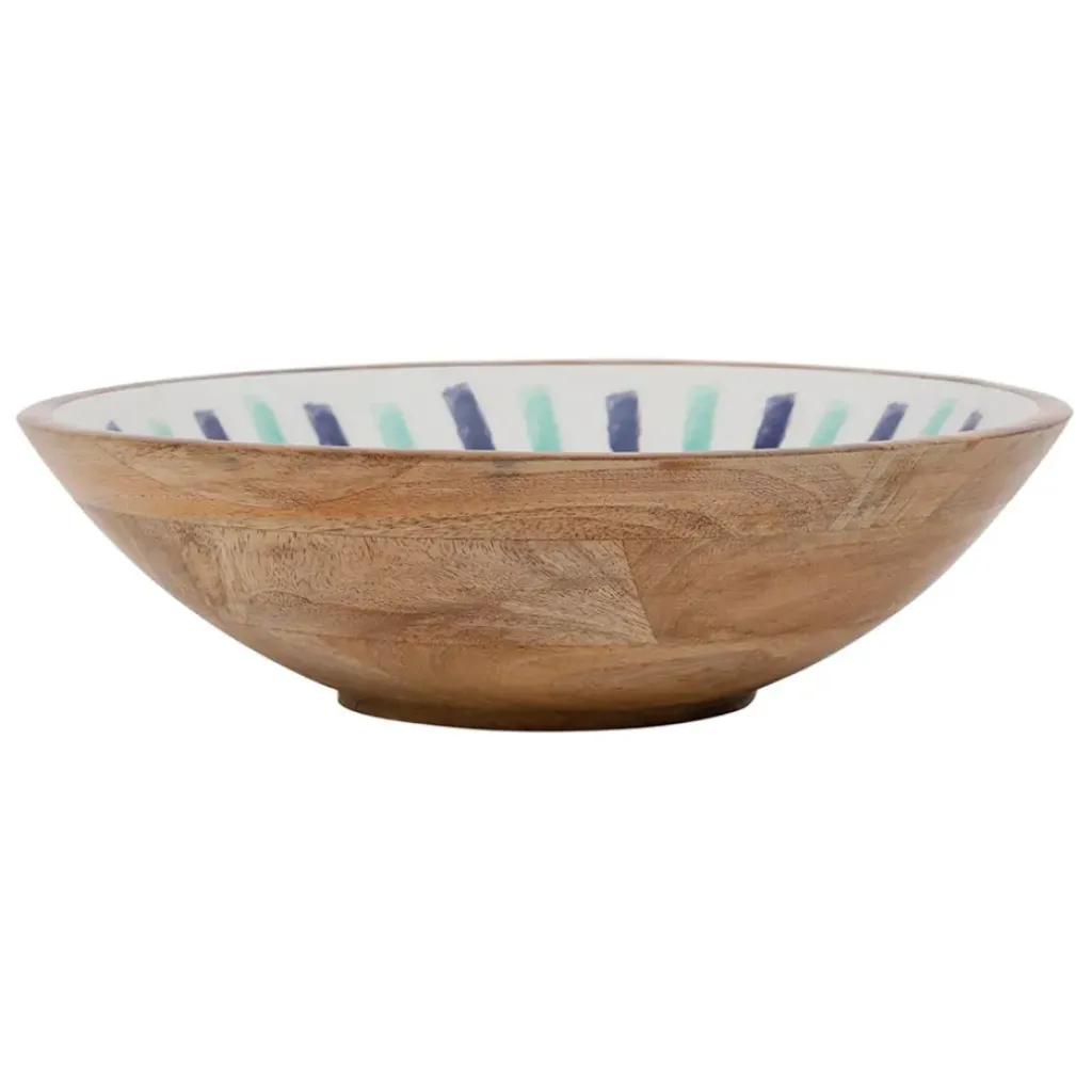 Fabrique de Styles Saladier en manguier écru d28cm - Dolce Vita* Plats Et Saladiers