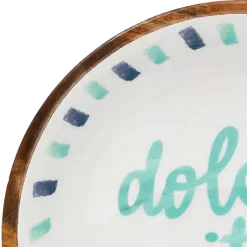 Fabrique de Styles Saladier en manguier écru d28cm - Dolce Vita* Plats Et Saladiers