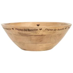 Fabrique de Styles Saladier en manguier d30cm - Famille* Plats Et Saladiers