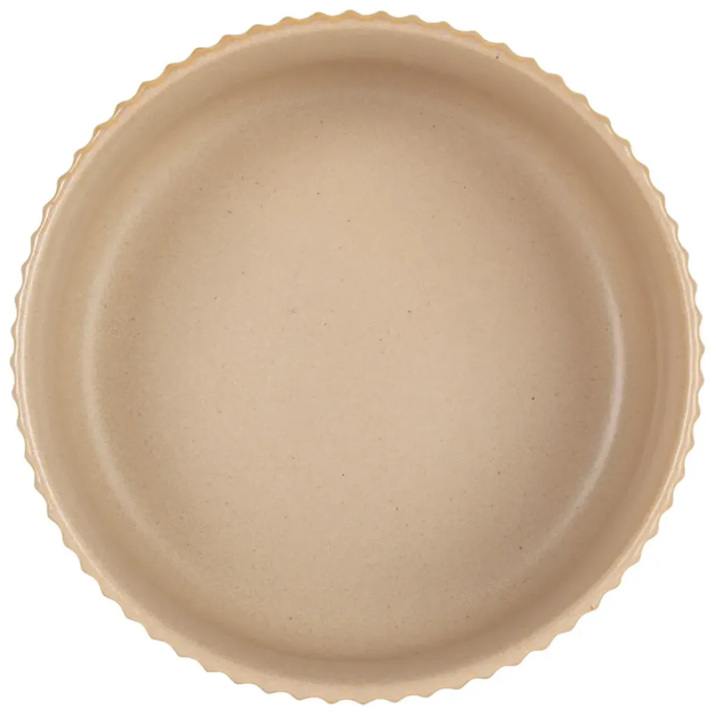 Fabrique de Styles Saladier x2 en grès nude et amande d16cm - Sweet Leaves* Plats Et Saladiers