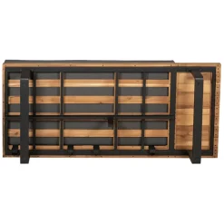 Fabrique de Styles Salon de jardin d'angle en bois 5 places anthracite et naturel - Feros*Enfant Salons De Jardin|Jardin