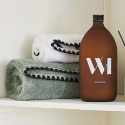 Fabrique de Styles Serviette de toilette invite en coton celadon 30x50cm - Issey* Serviettes De Bain