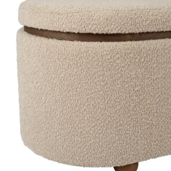 Fabrique de Styles Set de 2 bancs coffre en tissu et pin - Alpinia* Bancs Et Banquettes