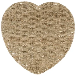 Fabrique de Styles Set de table coeur en jonc de mer 37x38cm - Borneo* Sets De Table
