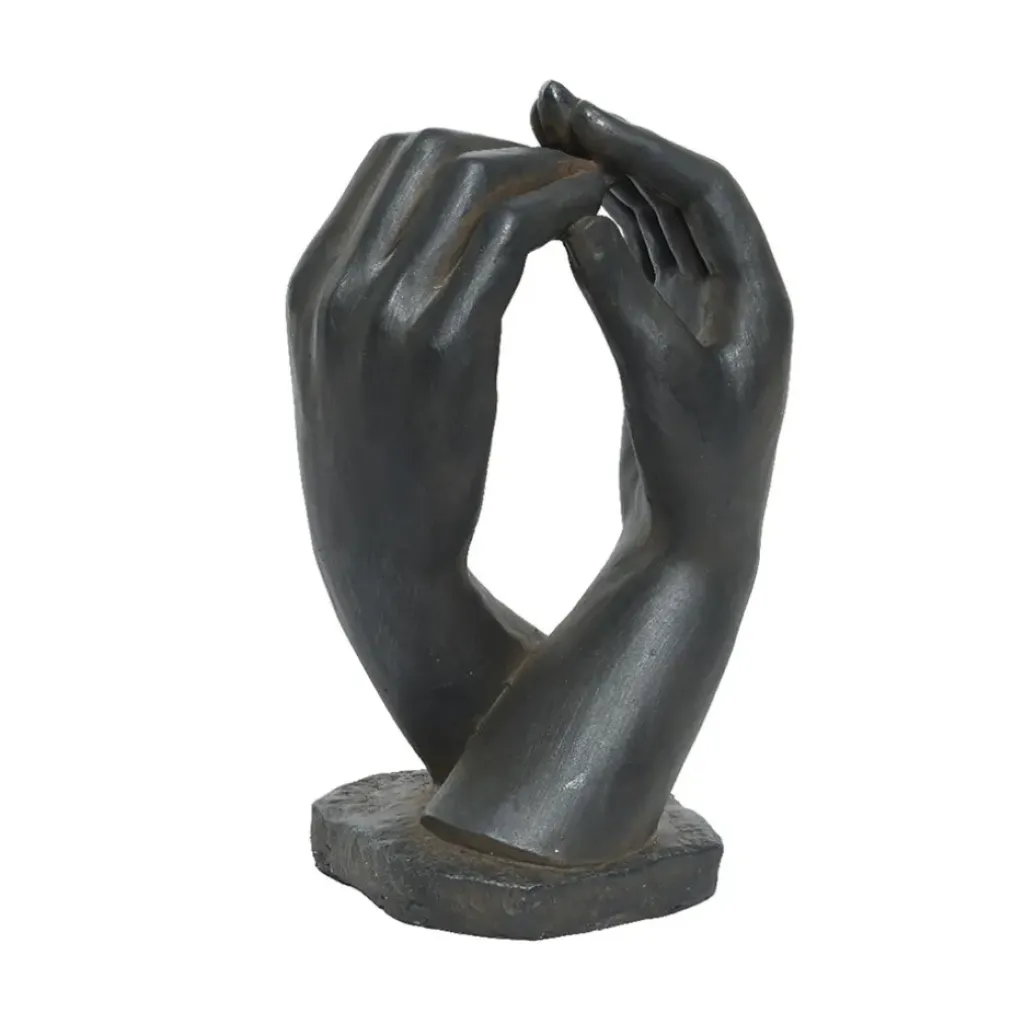 Fabrique de Styles Statue d'extérieur mains noir h64cm*Enfant Déco, Accessoires Et Rangements|Jardin