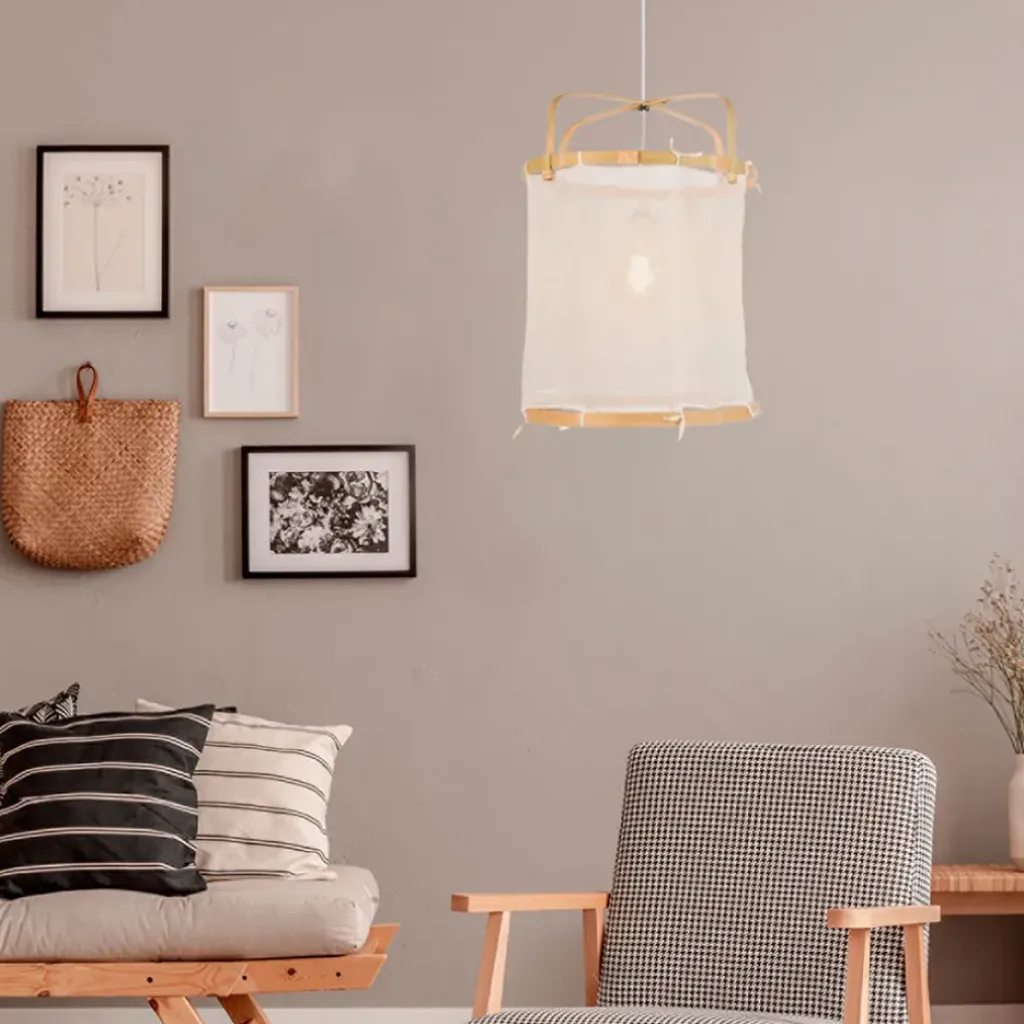 Fabrique de Styles Suspension en bambou d35cm - hikari* Suspensions