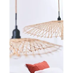 Fabrique de Styles Suspension en bambou et fer 82x80cm - Bambou* Suspensions