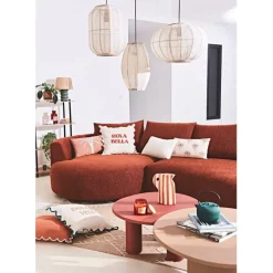 Fabrique de Styles Suspension en coton et fer écru non électrifiée d45xh28cm - Enigma* Suspensions