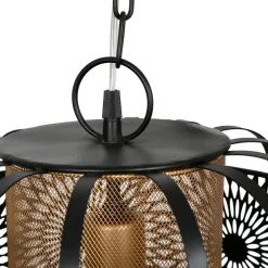 Fabrique de Styles Suspension en fer d30.5cm noir et doré - rosalie* Suspensions