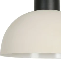 Fabrique de Styles Suspension en fer d30xh36cm noir et écru - Arty* Suspensions