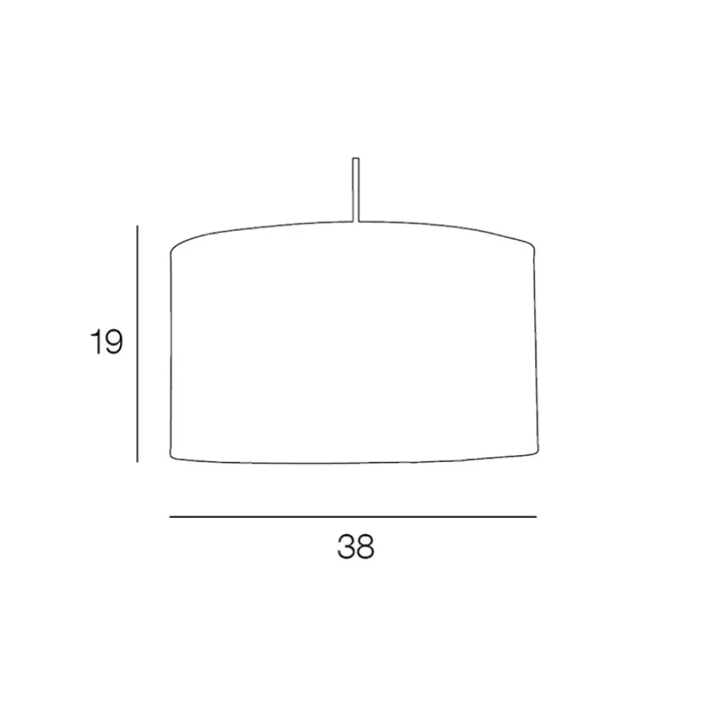 Fabrique de Styles Suspension en raphia d38cml - Cylindre* Suspensions