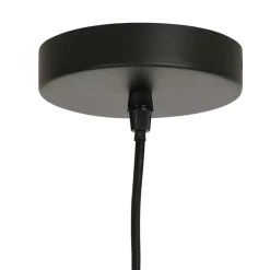 Fabrique de Styles Suspension en tissu et frêne d110x39cm écru - Bouclette* Suspensions