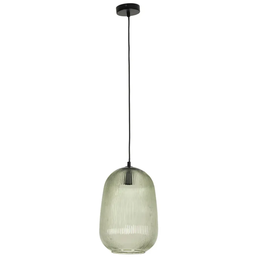 Fabrique de Styles Suspension en verre et fer d22.5xh33cm - Lumi* Suspensions