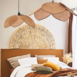 Fabrique de Styles Suspension japandi en jute couleur lin d70cm* Suspensions