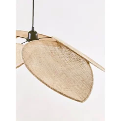 Fabrique de Styles Suspension japandi en jute couleur lin d70cm* Suspensions