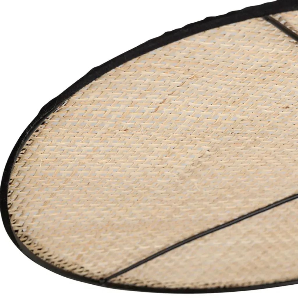 Fabrique de Styles Suspension non électrique en rotin naturel et noir d54cm - Yucata* Suspensions