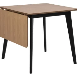 Fabrique de Styles Table à manger avec rallonge en plaqué chêne 120x80cm - Roxy* Table De Salle À Manger