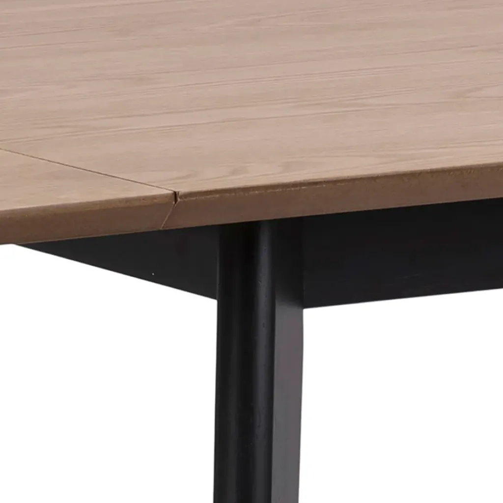 Fabrique de Styles Table à manger avec rallonge en plaqué chêne 120x80cm - Roxy* Table De Salle À Manger