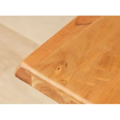 Fabrique de Styles Table à manger en acacia massif et pieds en fer noir 200x100cm - Factory* Table De Salle À Manger