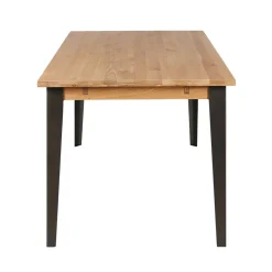 Fabrique de Styles Table à manger en chêne massif et pieds acier L200cm - Manny* Table De Salle À Manger