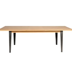 Fabrique de Styles Table à manger en placage chêne 180cm avec allonge 60cm - Manny* Table De Salle À Manger