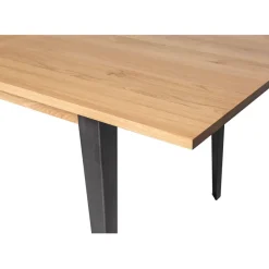 Fabrique de Styles Table à manger en placage chêne 180cm avec allonge 60cm - Manny* Table De Salle À Manger