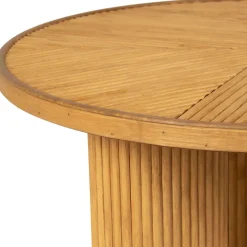 Fabrique de Styles Table basse 3 pieds en bambou et sapin d55xh35cm - Saori* Table Basses