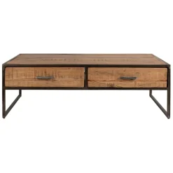 Fabrique de Styles Table basse en acacia et fer noir 120x60cm - Factory* Table Basses