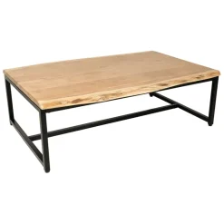 Fabrique de Styles Table basse en acacia et pieds en fer noir - Brooklyn* Table Basses