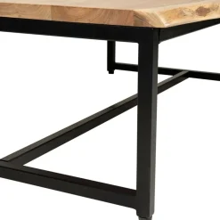 Fabrique de Styles Table basse en acacia et pieds en fer noir - Brooklyn* Table Basses